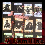 7 Families card game by Cyb, gothic art and digital vanitas.