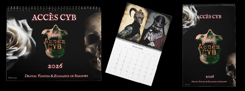 Gothic and artistic calendars – original creations in digital vanity